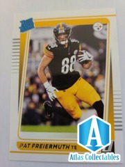 2021 Panini Donruss Rated Rookie Yellow Pat Freiermuth #281 Pittsburgh Steelers